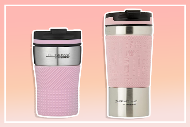 THERMOcafe by Thermos Vacuum Insulated Travel Cup, Pink, 200ml, HV200PK6AUS