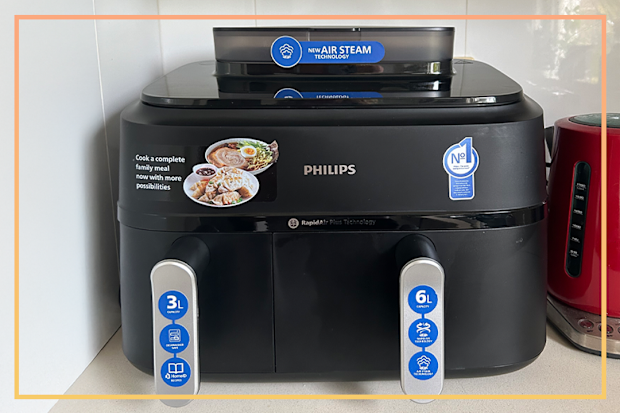 9PR: Philips 5000 Series Dual Basket with Airsteam Airfryer 
