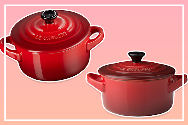 9PR: Le Creuset Stoneware Mini Round Casserole, Cerise, 250mL
