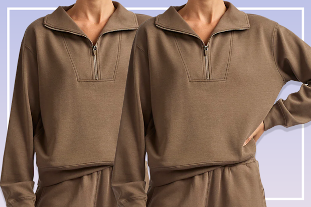 9PR Bamboo Tech Fleece Quarter Zip Jumper