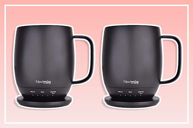 Nextmug by Nextboom - 14 oz. Temperature-Controlled & Self-Heating Mug (Black)