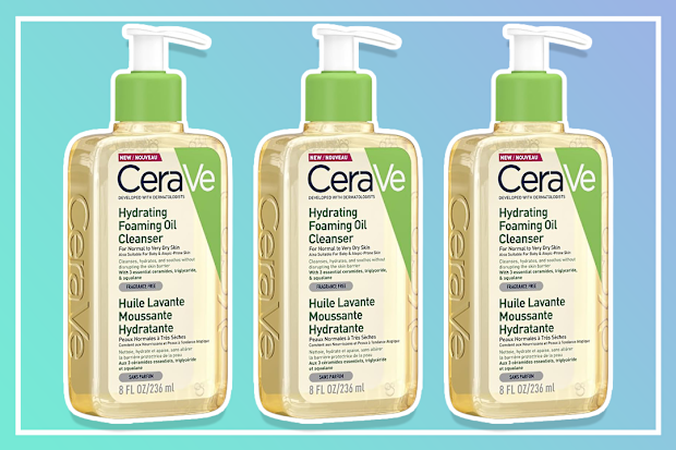 9PR: CeraVe Hydrating Foaming Oil Cleanser Face Wash 236ml, For Normal to Very Dry Skin, copy