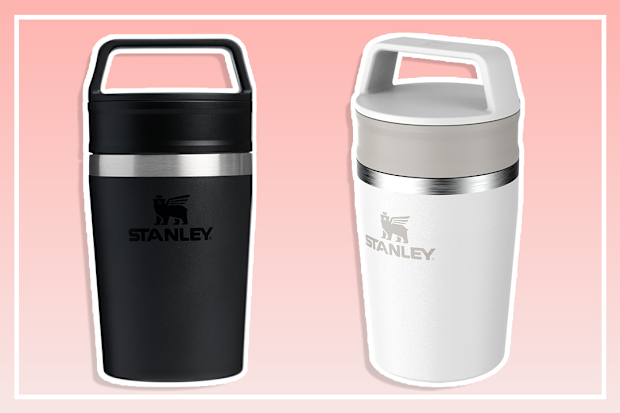 Stanley Cafe to Go Travel Mug | Leakproof Two-Part Drink Through Lid | Tumbler Cup for Coffee, Tea and Drinks | Insulated Stainless Steel Coffee Mug | BPA-Free
