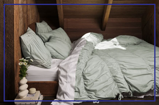 9PR: Linen House Layla Seafoam Quilt Cover Set