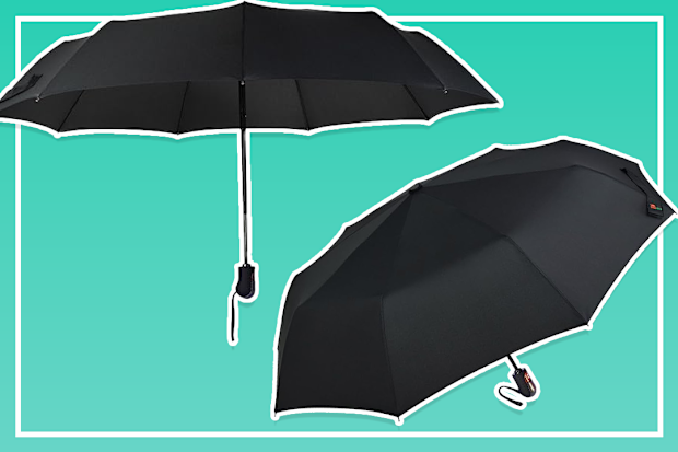 9PR: Umenice Mens Rain Umbrella Variation, Black, Small