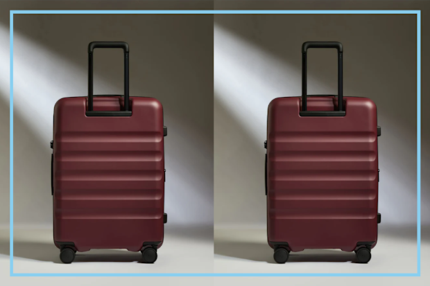 9PR: Medium Luggage in Cedar Red - Icon Stripe
