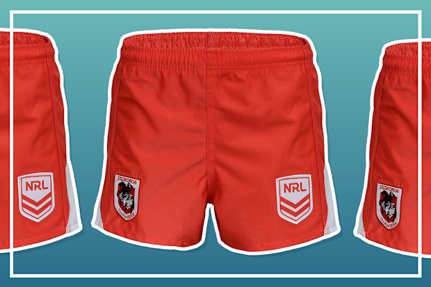 9PR: St. George Illawarra Dragons Mens Away Supporter Shorts