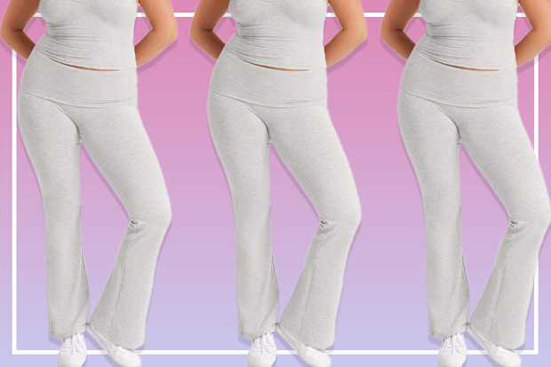9PR: Crop Shop Boutique Jersey Flare Pant