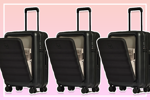 9PR carry on suitcases with pockets