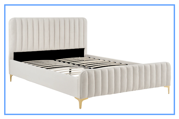 PR: Shangri-La Victoria Bed Frame (Oatmeal, King)