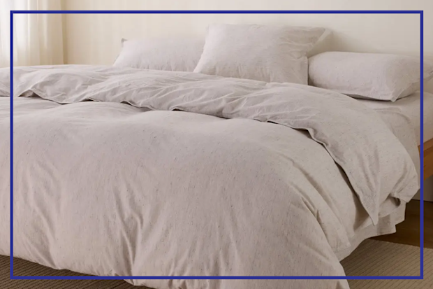9PR: Sheet Society Frankie Flannelette Marle Quilt Cover