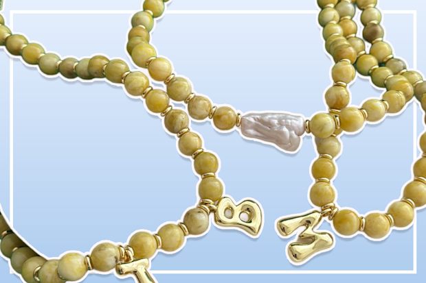 9PR Kaarme Sunrise Initial Necklace
