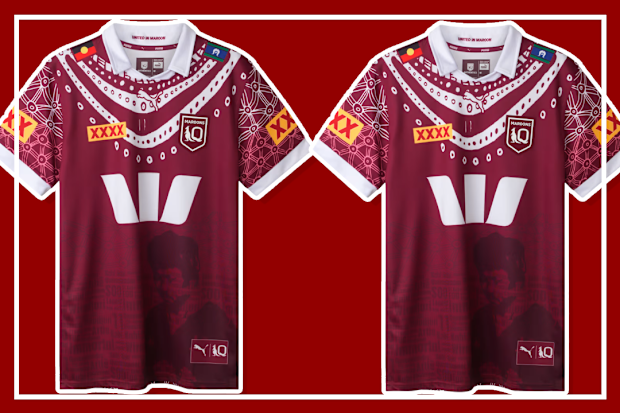 9PR: QLD Maroons 2025 Men's Replica Indigenous Jersey