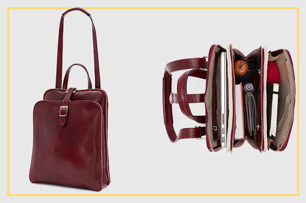 9PR: Florence The Emma Red 3-in-1 Convertible Backpack