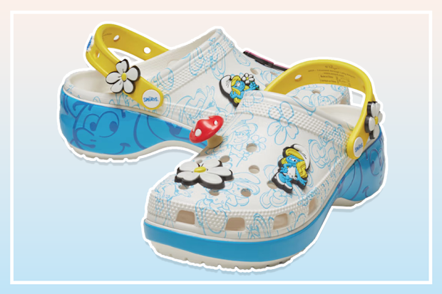 9PR: Crocs Smurfs Platform Clog