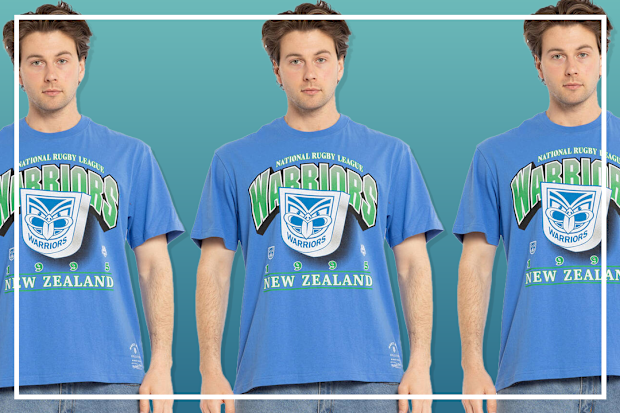 9PR: New Zealand Warriors Mens Bevel Crest Tee