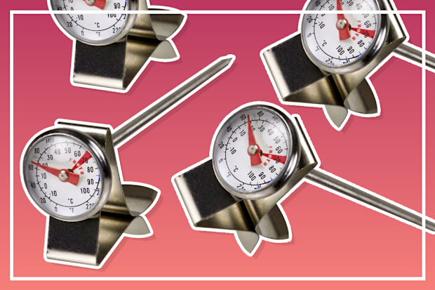 9PR: Stainless Steel Café Milk Frothing Thermometer 