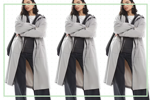 9PR: ASOS Design Longline Rain Coat