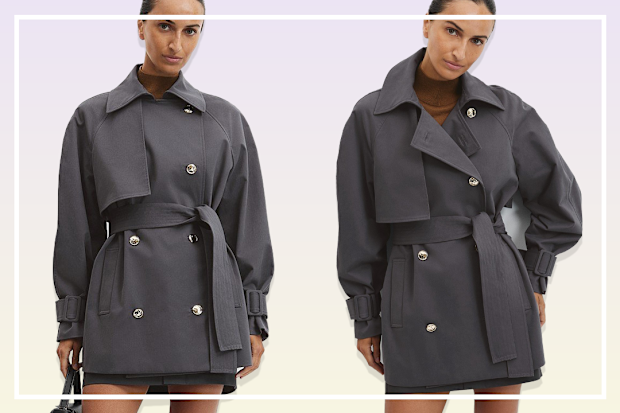9PR: Short trench coat country road 