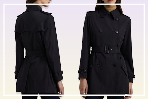 9PR: Short trench coat ralph lauren coat 