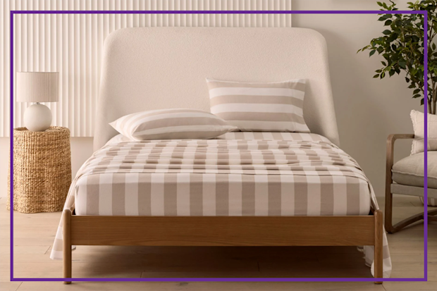 9PR: Flannelette Natural Stripe Sheet Set