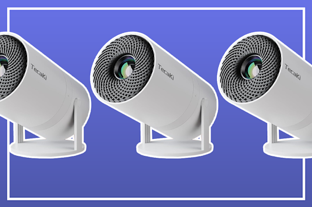 9PR: Tecaki Mini Projector Full HD 1080P, Portable Projector with WiFi and Two-Way Bluetooth