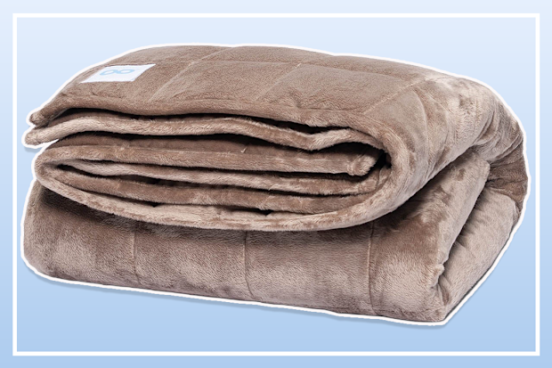9PR The Oodie Tan Weighted Blanket