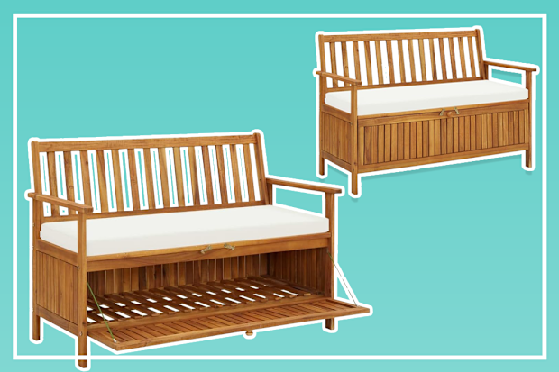 9PR: VidaXL Garden Storage Bench with Cushion