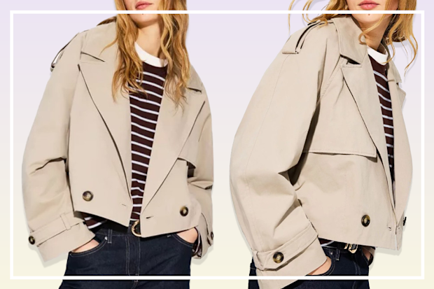 9PR: Short trench coat bershka 