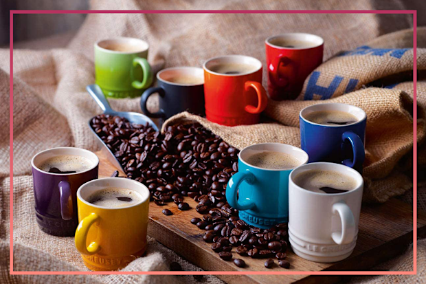 9PR: Le Creuset Stoneware Rainbow Espresso Mugs
