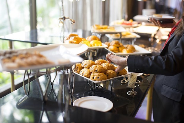 hotel breakfast buffet