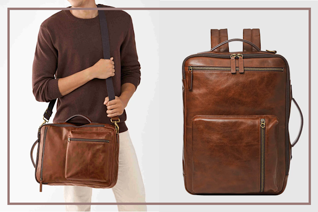 9PR: Fossil Buckner Brown Laptop Bag