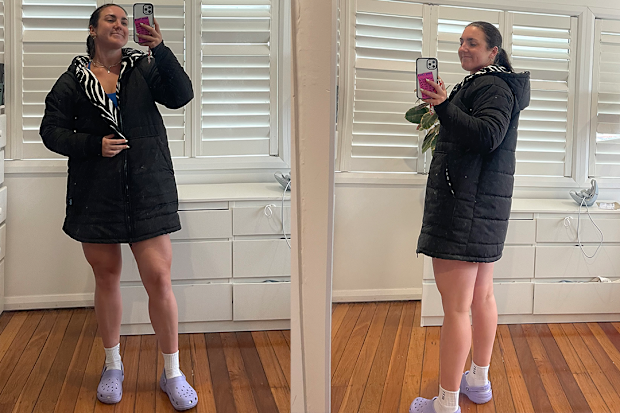 9PR The Oodie longline puffer jacket review