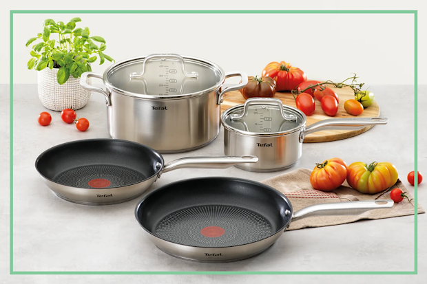 9PR: Tefal Virtuoso Induction Cookware Set 4 Piece in Stainless Steel