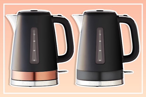 Russell Hobbs Brooklyn Kettle, RHK92COP, 1.7L, Quiet Boil Technology, Blue Light Illumination, Swivel Base, Removable Anti-Scale Filter, Copper
