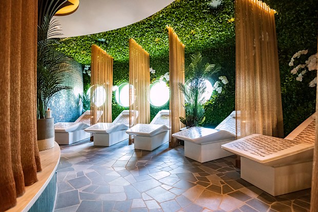 Senses Spa is a tranquil oasis offering indulgent spa and beauty treatments onboard the Disney Treasure, drawing on the serenity of natural elements to promote tranquility, pampering and relaxation. In addition to private treatment rooms and lavish spa villas, Senses Spa includes the Rainforest, an area where guests experience the benefits of steam, heat and water therapy and aromatherapy to relax the mind and body. (Amy Smith, photographer)