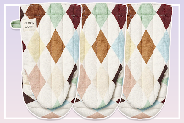 9PR Damson Madder oven mitt