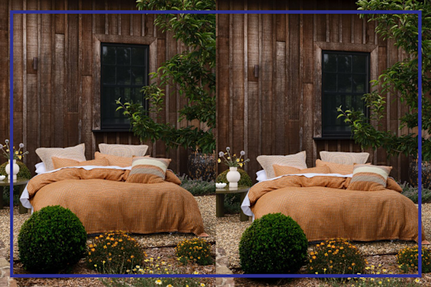 9PR: Linen House Cotswold Ginger Quilt Cover Set