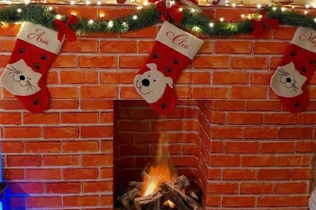 facebook fake fireplace kmart bunnings