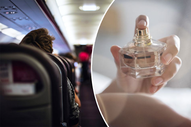 perfume on a plane