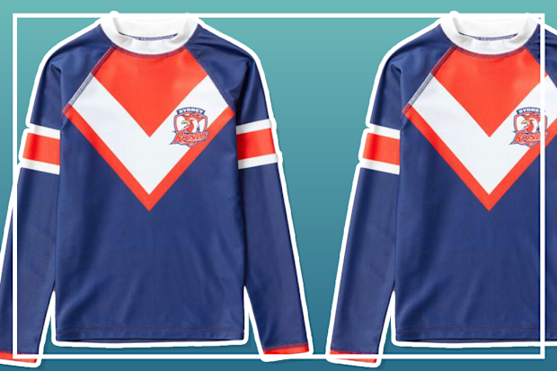 9PR: Sydney Roosters Kids Swim Rash Top