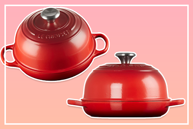 9PR: Le Creuset Enameled Cast Iron Bread Oven, Cerise, 1.65L