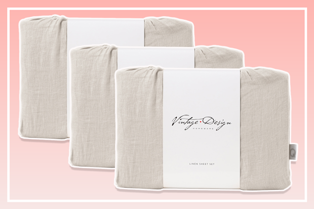 9PR Vintage Design french linen sheets