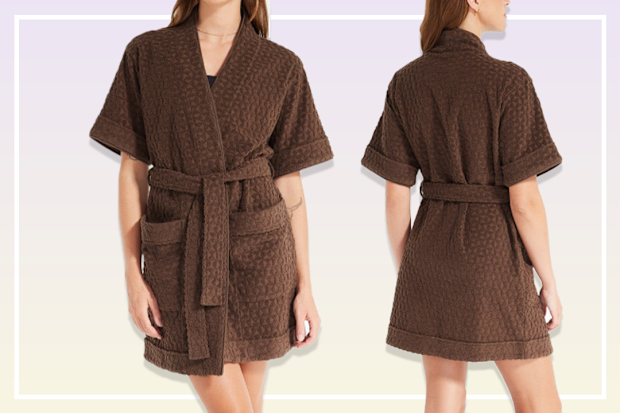 9PR terry towel beach robe