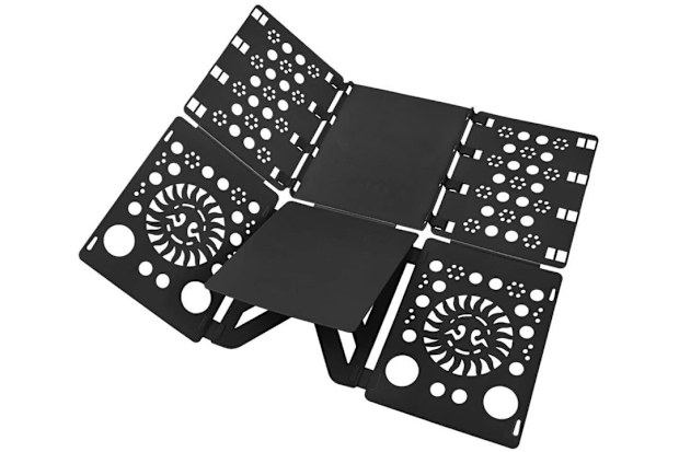 V3 Shirt Folding Board t Shirts Clothes Folder Durable Plastic Laundry folders Folding Boards, Black from Amazon