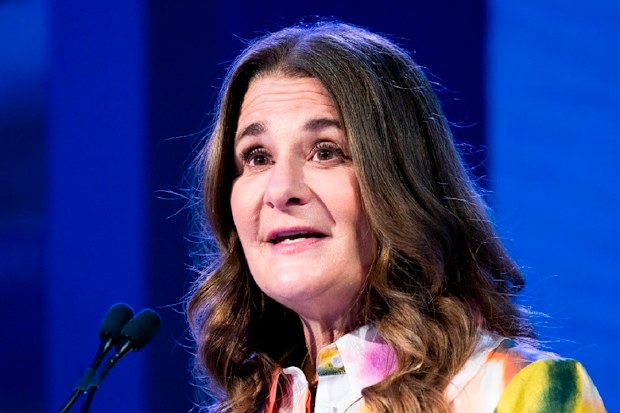 Melinda French Gates speaks at the Clinton Global Initiative, Monday, Sept. 19, 2022, in New York. (AP Photo/Julia Nikhinson)