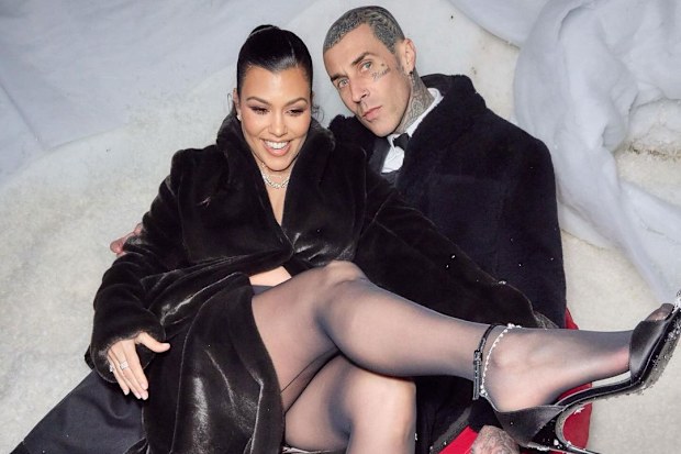 Kourtney Kardashian and Travis Barker on annual Kardashian-Jenner Christmas Eve party
