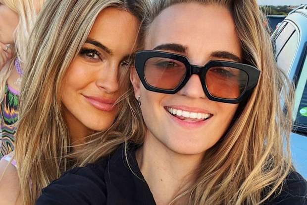 Singer G Flip with partner Chrishell Stause from Netflix series Selling Sunset.