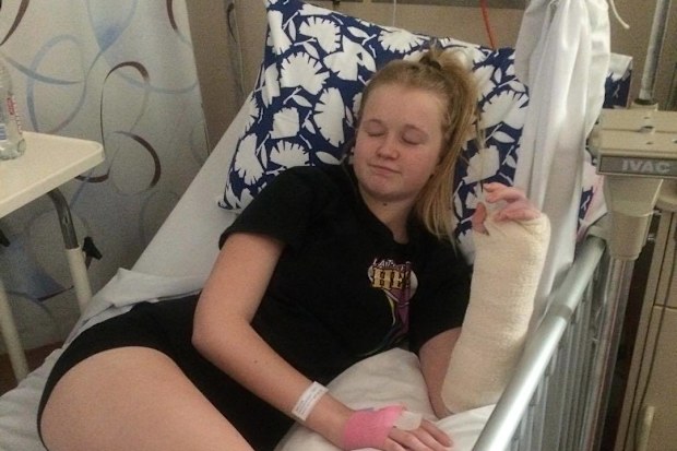 In 2015 Sharyce Helyar underwent surgery to fuse the bones in her left wrist.