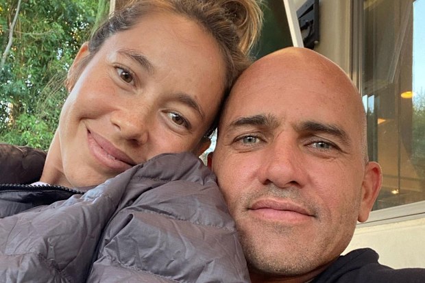 Kelly Slater and Kalani Miller